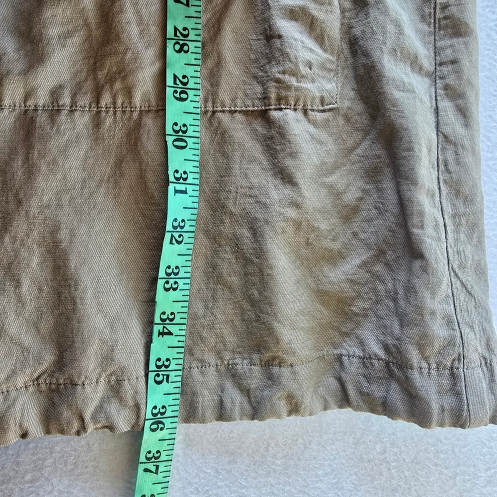 Eileen Fisher Organic Cotton Blend Hooded Parka Jacket Taupe F5CWL Large‎ - Picture 9 of 9
